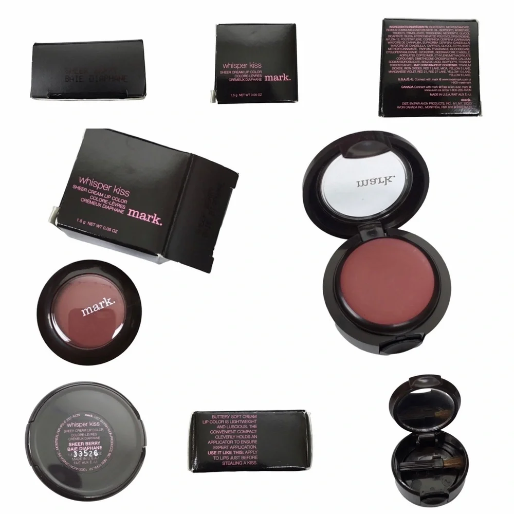 mark. Kissink Tintmarker Minificent Glow Baby Glow Whisper Kiss Blush Lot of 5